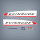 1967 Evinrude 18 hp Fastwin decal set 