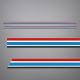 1983 Evinrude Lower Unit Stripes 50 hp - 75 hp 

5 stripes sticker kit