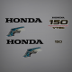 2002 2003 2004 2005 2006 2007 Honda 150 hp V-Tec Four Stroke Decal set
(150) 87121-ZY6-000
87131-ZW1-N00
87132-ZY6-000 