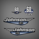 1999-2000 Johnson 60 hp Ocean Pro decal set *