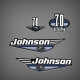 1999-2000 Johnson 70 hp Ocean Pro decal set *
