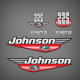 1999 Johnson 225 hp High Output decal set 5000529 
highoutput engine
Motor Cover
5000415 5000500