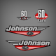 1999 Johnson 60 hp Ocean Pro decal set* 0346701 0346702