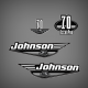 2000 Johnson 70 hp Ocean Pro decal set* 0346687 0346686