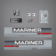 1994-1995 Mariner 3.3 hp 2 Stroke Decal Set 822783A94