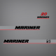 2001 2002 Mariner 20 hp Decal Set 824092A01
two stroke outboard
2 cylinder engine cover
carbureted motor