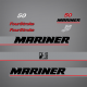 2001-2002 Mariner 50 hp FourStroke decal set 826338A01