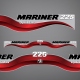 2003 2004 2005 2006 2007 2008 Mariner 225 hp Optimax decal set Red 855409A03
881288T1 8M0059965 881288T2 8M0059966
TOP COWL DIAGRAM  1330