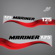 2003 2004 2005 2006 2007 2008 2009 2010 2011 2012 Mariner 125 hp decal set Red 823413A03 decals stickers