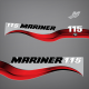 2003-2013 Mariner 115 hp 2 Stroke decal set 823412A03 Red