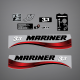 2004 2005 2006 2007 2008 2009 2010 2011 2012 2013 2014 2015 Mariner 3.3 hp 2 stroke decal set 884850-2
ourboard decals
starting instructions