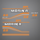 1990 1991 1992 1993 1994 1995 1996 1997 Mariner Performance 2.5 EFI Custom Built stickers for mariner performance racing engines
