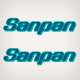 1996 Sanpan Pontoon Boat decal set