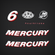 2006 2007 2008 2003 2010 2011 2012 Mercury 6 hp Fourstroke Curved decal set *
804769A06