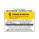 custom Boat capacity plate decal for Boats 4X3 Type C
US COAST GUARD
MAXIMUM CAPACITIES
PERSONS OR  LBS
LBS PERSONS MOTOR GEAR
HP MOTOR
THIS BOAT COMPLIES WITH US COAST GUARD SAFETY STANDARDS IN EFFECT ON THE DATE OF CERTIFICATION
MANUFACTURER MODE
