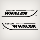 Boston whaler decal set inverter Boston and harpoon Black