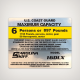 2022 carolina skiff 16dlx capacity decal 5x4 boat label sticker 2011 replica replace old faded missing tag one vinyl inches u.s.coast guard maximum 6 persons 897 pounds 1195 pounds, persons, motor, gear 50 horsepower, motor this complies with u.s. coast s