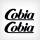 Cobia logo hull decal set decals stickers black vinyl die cut boat sticker adhesive.