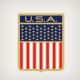 Correct Craft U.S.A Flag Shield Decal - Gold Version