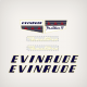 1956 Evinrude 15 hp FasTwin Decal Set