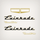 1957 Evinrude 18 hp Fastwin Decal set