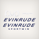 1961 Evinrude 10 hp Sportwin decal set 10022