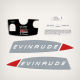 1965 Evinrude 6 hp Decal set
Model Number: 6502 6503
Evinrude Outboard Vintage stickers