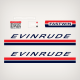1969 Evinrude 18 hp FASTWIN decal set 0279105 0279039 outboard decals stickers