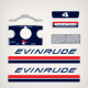 1969 Evinrude 4 hp Yachtwin decal set 0279117