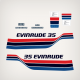 1977 Evinrude 35 hp Decal set* 0281094, 0281095