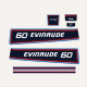 1981 Evinrude 60 hp decal set 0281634 decals outboard stickers
Decal kit for Sixty horsepower the early '80s 60 h.p. 81 E60ECIA E60ECIH E60ELCIA E60ELCIH E60TLCIA E60TLCIH MOTOR COVER-EVINRUDE