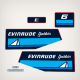 1985 Evinrude 6 hp yachtwin decal set
