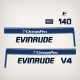 1993 1994  Evinrude 140 hp OceanPro decals kit  0284534 DECAL SET, 140. Ocean Pro Styling
optical ignition system