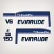 1993 1994 1995 1996 1997 1998 Evinrude 150 hp OceanPro decal set
optical ignition system