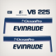 1993 1994 1995 1996 1997 1998 Evinrude 225 hp OceanPro decal set (Outboards)