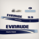 1995 1996 1997 1998 Evinrude 9.9 hp Four Stroke Decal Set 0284822