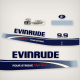 1995-1998 Evinrude 9.9 hp Four Stroke High Trust Decal Set 0284822