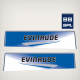1996 Evinrude 88 hp SPL Decal Set white engines