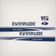 1998 Evinrude 15 hp Fourstroke decal set