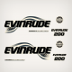 2003 2004 2005 Evinrude 200 hp Direct Injection decal set White outboards Decals 0776293 0215287 0215554  E200FPXSRB E200FHLSRC E200FPLSRB E200FSLSRB E200FCXSRB E200FPLSOE E200FSLSOE E200FHLSOR E200FCXSOE E200FPXSOE