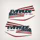 2004 2005 2006 2007 2008 Evinrude H.O. E-TEC Flag Decal Set White HL HX Models
0763708 — DECAL SET FLAGS FOR WHITE COVERS United States USA U.S. American Banner 300 200 225 250