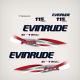 2009 2010 2011 2012 2013 2014 Evinrude 115 hp Decal Set E-TEC H.O. White Models
