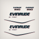 2009 2010 2011 Evinrude 250 hp e-tec decal set white engines