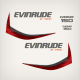 2014 Evinrude 150 Hp E-TEC Decal Set White Models 