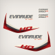 2014 Evinrude 250 H.O. E-TEC Decal Set White Models