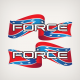 Force Rebel Flag Decal Set