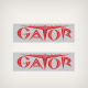 Gator Trailers Reflective Decal Set PAT. NO. 2,723,038  PAT. NO. 2,865,522