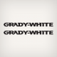 Grady-White lettering Decal Set