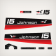 1974 Johnson 15 hp custom decal set Red
outboard decals stickers sea horse