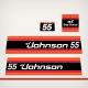 1981 Johnson 55 hp decal set 0390552